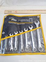 Ultra Pro model 20003 8-piece SAE combination wrench set in pouch