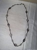 Full view of entire necklace laid flat