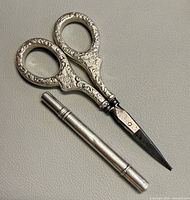 Nail scissors and file cover front view