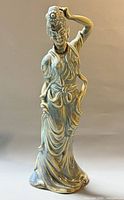 Full view of porcelain Guanyin figure front