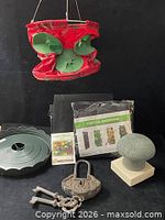 Lot overview showing all gardening items