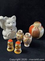 Group shot of all six ceramic items