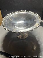 Top view showing scalloped rim and bowl surface