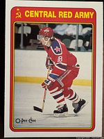 Front of Sergei Fedorov O-Pee-Chee #19R rookie card