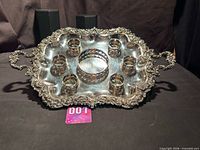 Full view of tray with all mounts in place