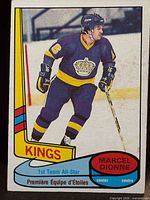 Front of the 1980-81 OPC Marcel Dionne #81 hockey card