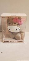 Front view of boxed jumbo Hello Kitty x Pusheen squishy toy