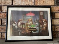 Framed print A Friend in Need, shows framing and artwork condition