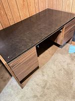 Desk top, pedestals visible