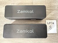Top view showing both Zamkol speakers
