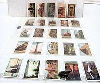 Full sheet showing 25 cigarette cards