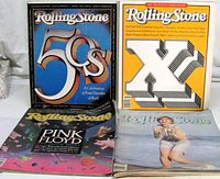Front covers of four Rolling Stone magazines