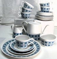 Full set stacked and arranged