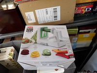 Boxed OXO Good Grips spiralizer on shelf