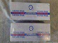 Two O-Pee-Chee Vend Pak boxes, one still factory-sealed