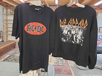 Front view of both garments hung side by side