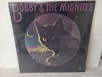 Front cover of Bobby & The Midnites sealed LP showing artwork and shrinkwrap