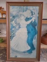 Full view of framed painting showing complete artwork and frame.