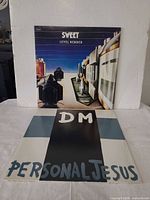 Both record sleeves front view