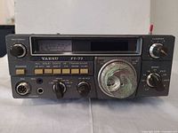 Front view of Yaesu FT-77 showing controls and display