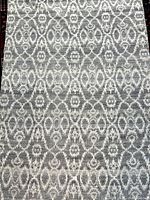 Full view of rug showing overall geometric pattern