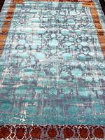 Full view of rug showing overall design and colors