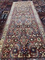 Full view of entire runner showing pattern and borders