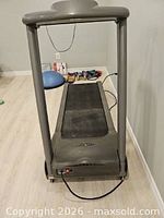 Full rear view of treadmill on floor