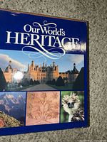 Front cover of "Our World’s Heritage" book