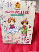 Front of Tiger Tribe Vintage Paper Dolls Kit box displaying branding and illustrations