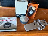 Group view showing all camera accessories on tray