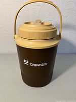 Front view showing CrownLife logo, color scheme, and handle