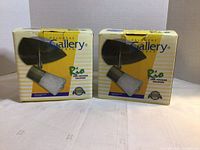 Two boxed Gallery Rio wall sconces front view