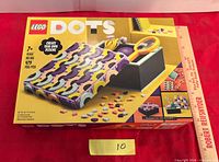 Front of sealed LEGO DOTS 41960 box showing wave design, 479 piece count, age 7+