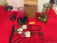 Overview of brackets, feeders and waterer