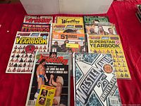 All magazines laid out front covers visible