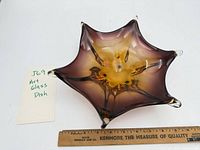 Top view showing star shape and color gradient