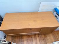 Top view of hope chest showing light wood finish and overall shape