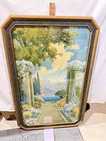 Full view of framed print showing artwork and frame