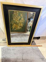 Front view showing entire mirror and size reference with yardstick