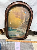 Front view of framed print