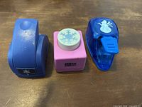 Front view of all three craft punches