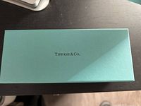 Closed Tiffany & Co outer box top view
