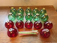 Overhead view of all cups and bundled straws