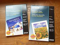 Both Epson paper boxes front view