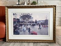 framed print front view showing artwork and frame detail