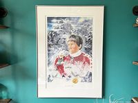 Full framed print on wall