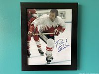 Framed signed Ron Ellis photo full view