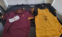 Group shot of all six ASU items laid out on table