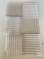 Top view showing grouped clear tubes